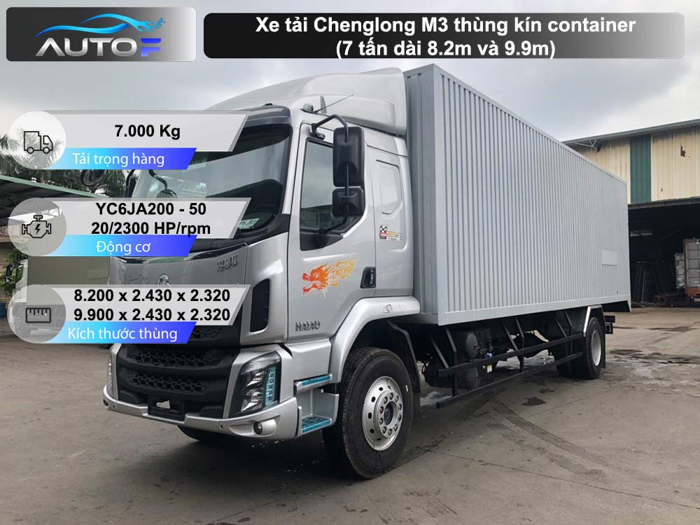 xe tai chenglong m3 thung kin container h1